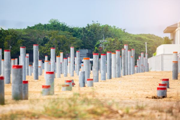 Concrete Pile Installation in Blue Springs