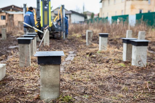 Concrete Piling Installation in Blue Springs