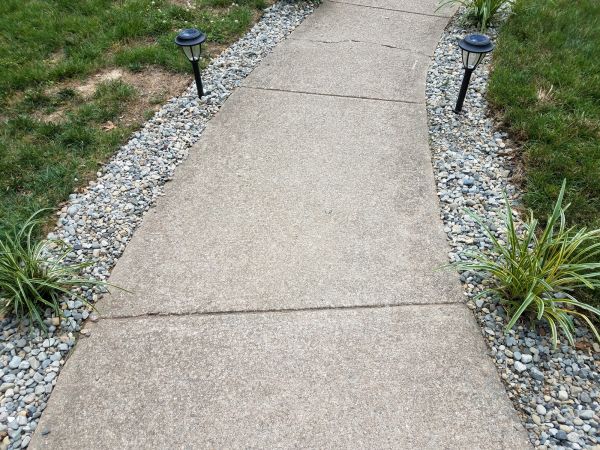 Cement Path Construction in Blue Springs